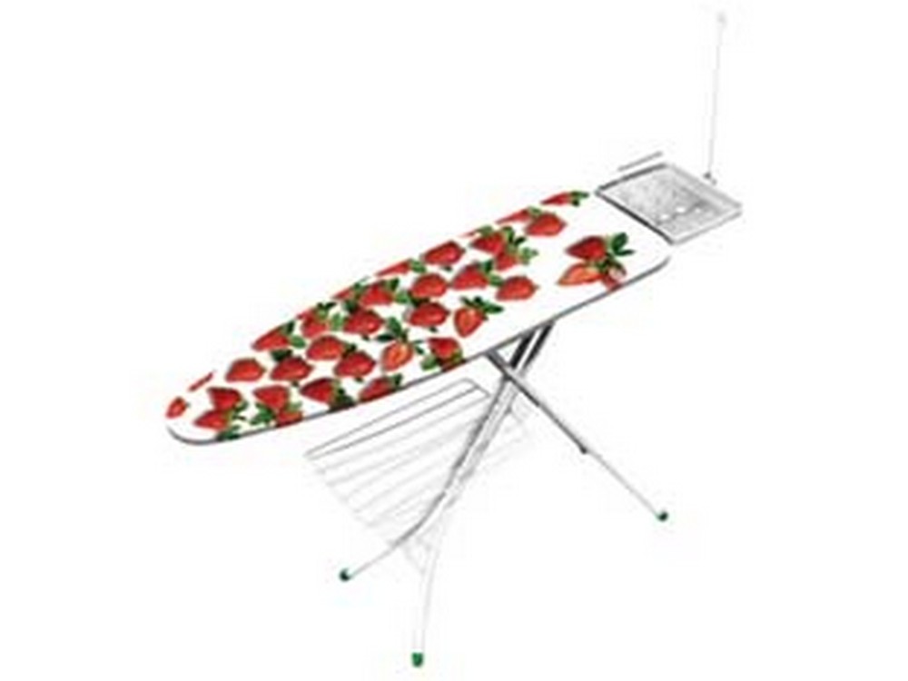 Image of asse da stiro &quot;prestige&quot; con griglia inferiore - aperto cm.142x38x96h. - chiuso cm.38x6x153h. cod:ferx.fer73295