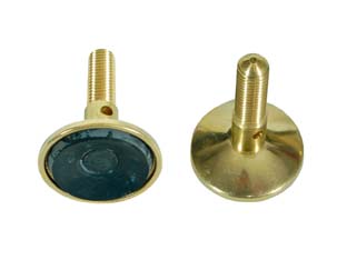 10pz piedino registrabile girevole ottone lucido - ? mm.10 ma larghezza base ? mm.50x55/28h. cod:ferx.fer79365