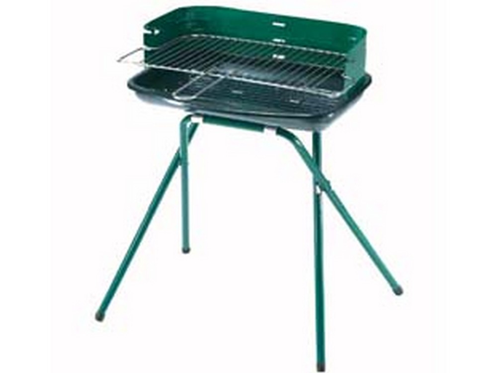 barbecue rettangolare quattro gambe "colorado" - bracere cm.50x30 cod:ferx.fer79822