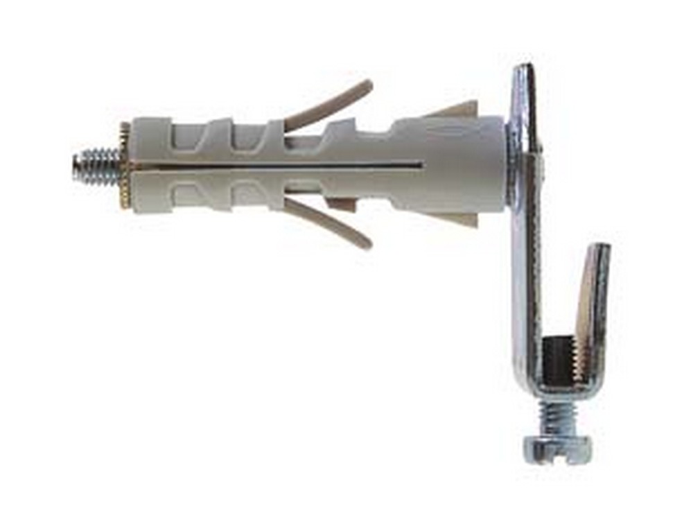 Image of 25pz tassello in nylon con gancio &quot;sb&quot; - sb 12/10 ? mm.12x45 con gancio piatto regolabile cod:ferx.fer81979