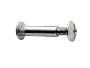 200pz viti di giunzione per mobili in acciaio nichelato - ? mm.8x31h. - testa ? mm.14 - vite ? mm.6x15 ma cod:ferx.fer85380