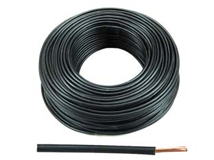 100mt cavo elettrico unipolare antifiamma nero fs17 - 1x mmq.4 colore nero cod:ferx.fer91909