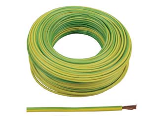 100mt cavo elettrico unipolare antifiamma giallo/verde - 1x mmq.4 colore giallo/verde cod:ferx.fer91930