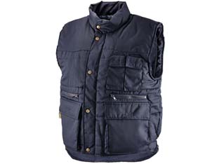 gilet imbottito in poliestere/cotone blu - tg.xl cod:ferx.fer94320