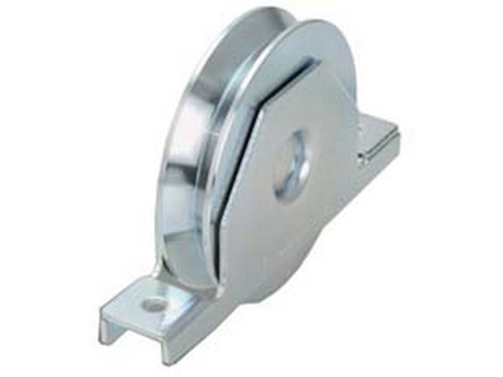 Image of ruota cancelli gola v con supporto interno art.427 - ? mm.140x25 - portata kg.280 - gola v 92? cod:ferx.fer164702