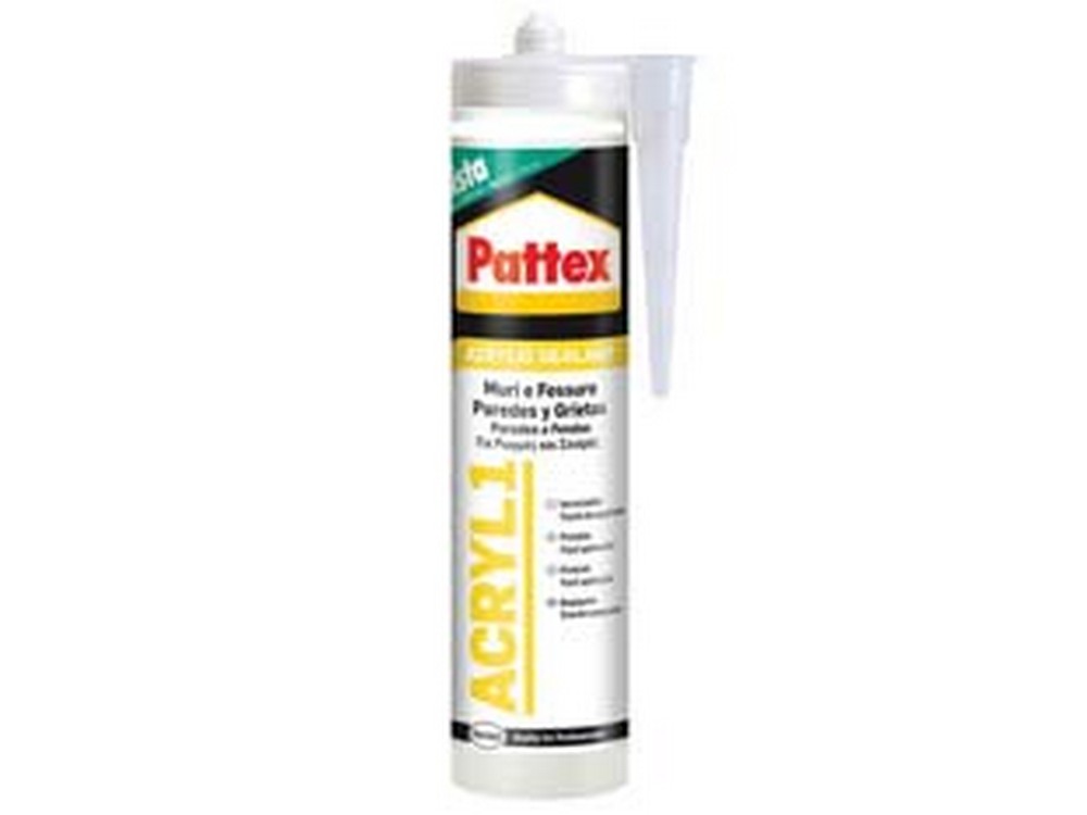 Image of 25pz pattex sigillante sista acryl1 colorato - ml.300 bianco cod:ferx.fer95594