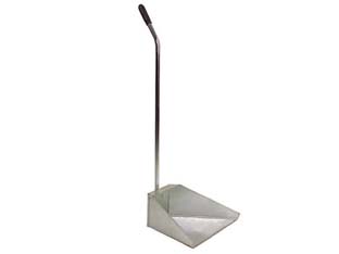 5pz paletta raccogli immondizia in metallo con manico - cm.35x25x76h. cod:ferx.fer106627
