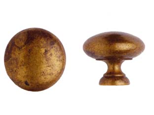 5pz pomoli per mobili mod.24228 in ottone anticato - ? mm.32 cod:ferx.fer211673
