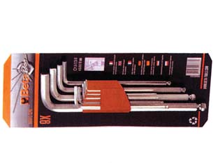 1blister chiavi maschio esagonali piegate con estremita' sferica art.96bpc/sc9 cod:ferx.fer109802