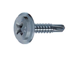 500pz viti autoperforanti testa piatta e larga acciaio zincato bianco - ? mm.4,2x16 cod:ferx.fer115902