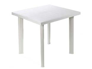 tavolo da giardino "fiocco" bianco cm.80x75x72h. - cm.80x75x72h. - peso kg.6,2 cod:ferx.fer117487