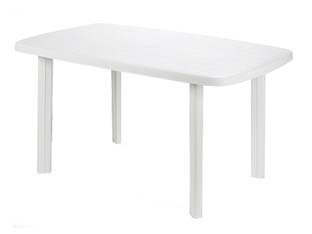 tavolo da giardino "faro" bianco cm.135x82x72h. - cm.137x85x72h. - peso kg.9,5 cod:ferx.fer117500