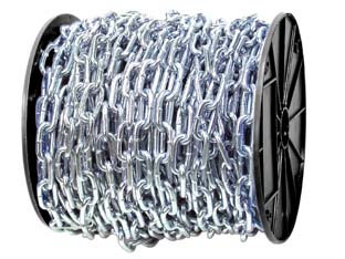 1 pz catena genovese zincata in rotoli - n?14 maglia ? mm.2,2 in rotoli da mt.150 cod:ferx.fer118309