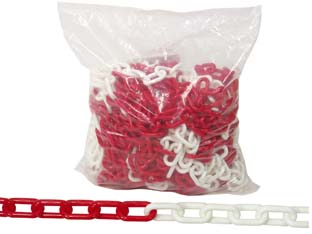 25mt catena segnaletica in plastica bianca e rossa - ? mm.6 conf.25 mt. cod:ferx.fer148306