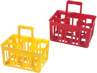 5pz cestello portabottiglie da lt.1 6 posti - cm.40x30x40h. cod:ferx.fer122320