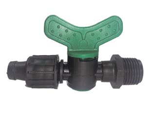 50pz valvola per "tape" con maschio e attacco rapido in polipropilene - ? mm.16xm 1/2" cod:ferx.fer129732