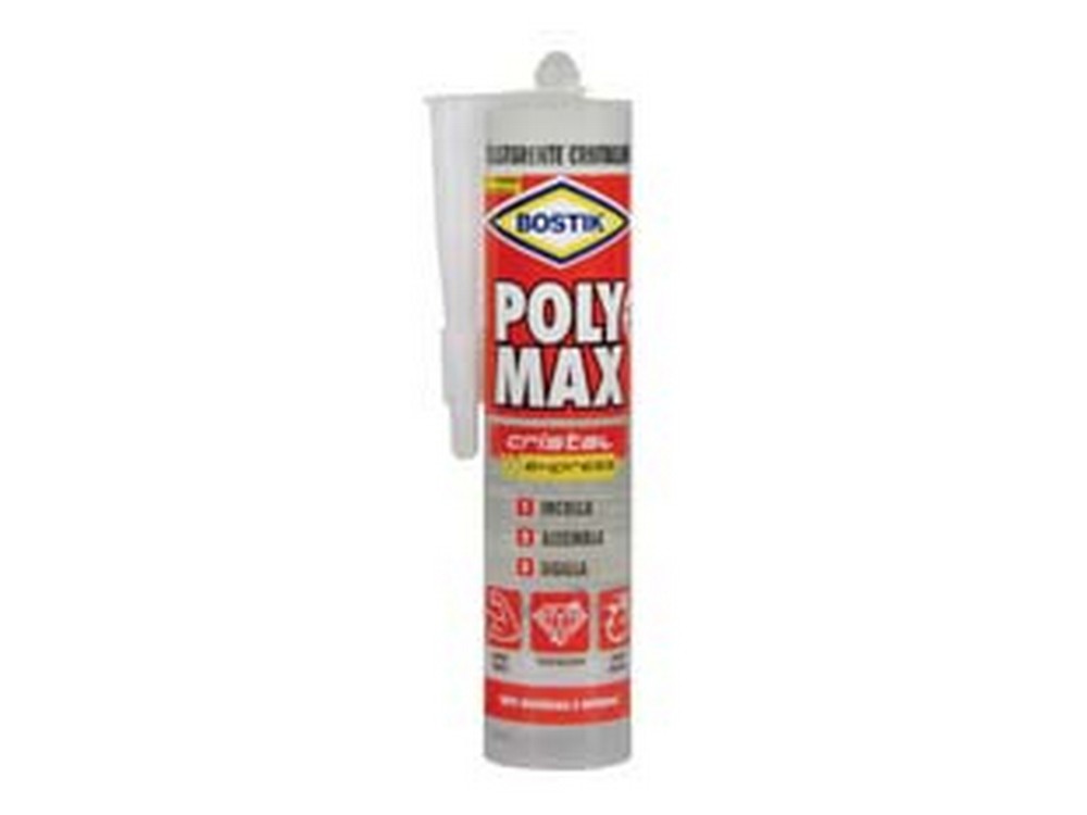 Image of 6pz polymax original express trasparente cristallino in cartuccia - gr.300 in cartuccia cod:ferx.fer130691