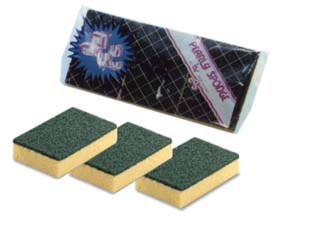 24pz spugna abrasiva con fibra verde cod:ferx.fer135115