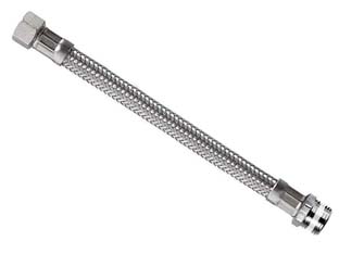 5pz flessibile inox parigi m1/2 - f3/8 "flexcore" - m 1/2" f 3/8" cm.35 cod:ferx.fer144131