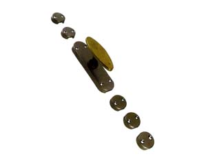 10pz cremonese in ferro da applicare con maniglia ottonata cod:ferx.fer153188