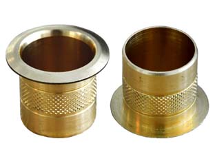 10pz pozzetti in ottone per aste - ? mm.22 cod:ferx.fer153850