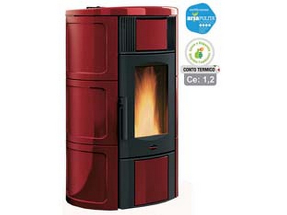 1pz stufa pellet iside idro 18,8 kw bordeaux conto termico misure cod:ferx.fer159418