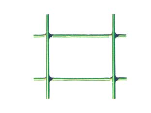 1 pz rete elettrosaldata plastificata verde rotolo mt.25 mm.25x50 maglia mm.50x25 filo ? mm.2,6 esterno - cm.150h. mt.25 cod:ferx.fer161398