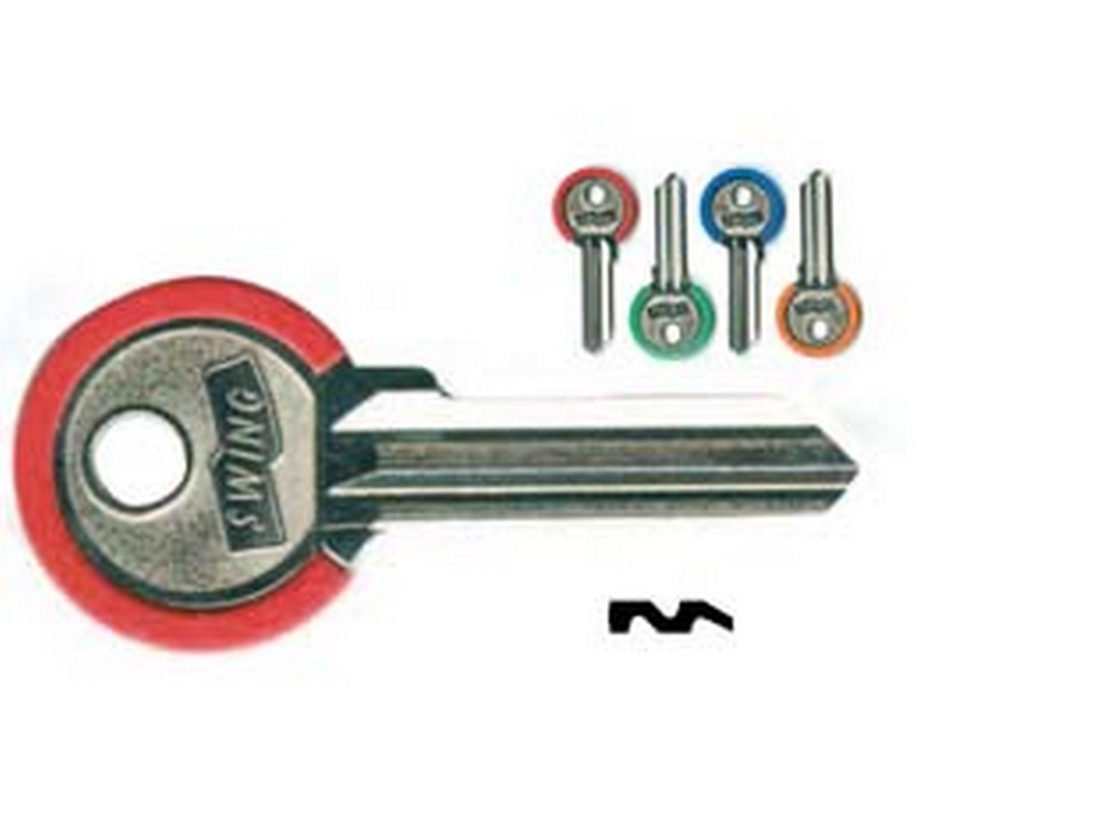 Image of 100pz chiavi per cilindri corbin 5 spine grandi cb6dz - cb6dz dx swing 4 colori assortiti cod:ferx.fer165662
