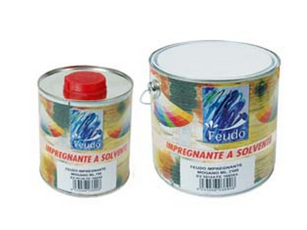 Image of 6pz impregnante a solvente per legno in barattolo (holz steril) - ml.750 noce cod:ferx.fer168359