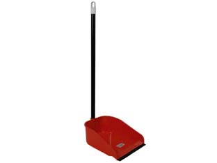 18pz paletta raccogli immondizia rinforzata in plastica con manico - cm.27x25x70h. cod:ferx.fer172509