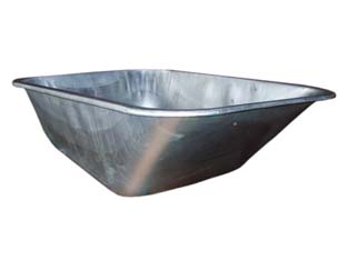vasca in metallo zincato per carriola - lt.85 (per cod.175272 mod.2019) cod:ferx.fer175296