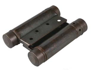 1coppia cerniere a molla tipo "bommer" acciaio bronzato art.108 - mm.100 cod:ferx.fer177764