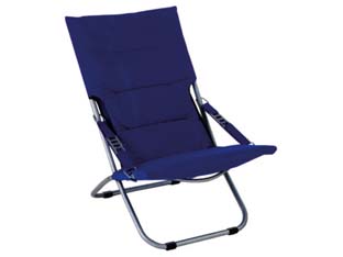 poltrona acciaio pieghevole blu - cm.50x94x63h. cod:ferx.fer181952