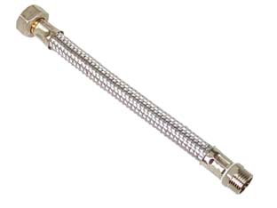 10pz flessibile inox dn8 m3/8 - f1/2 - m3/8 - f1/2 cm.25 cod:ferx.fer182614