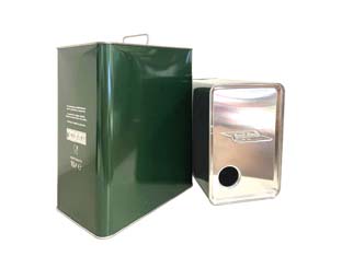 9pz lattina per olio rettangolare lt.10 - lt.10 - cm.23x15,5x30x5h. (bancale pz.112) cod:ferx.fer186902