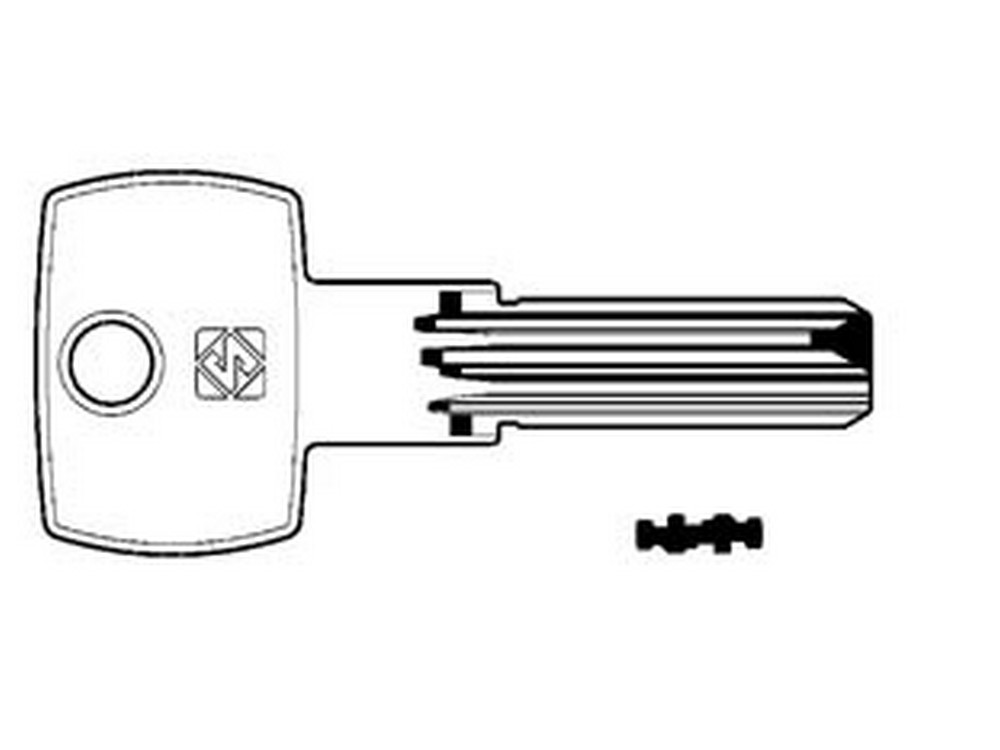 Image of 10pz chiavi punzonate per cilindri corbin 6 spine cb87 - cb87 cod:ferx.fer188180