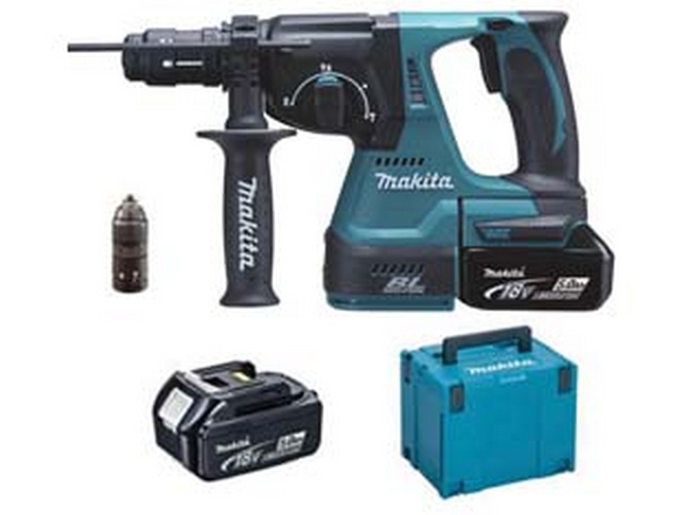 Image of tassellatore 3 funzioni sds-plus 2 batterie litio 18v (dhr243rtj) - 2 batterie ?li-ion? da 5,0 ah cod:ferx.fer196352