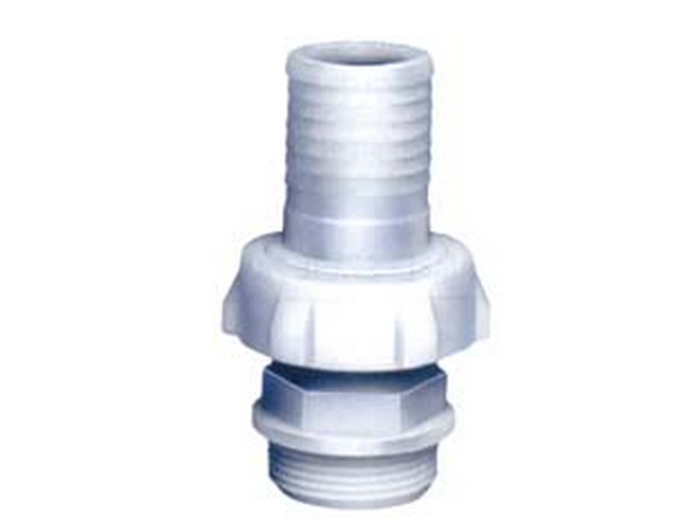 10pz raccordo in nylon dritto portagomma a 3 pezzi per pompe - m 1"1/2 x ? mm.40 cod:ferx.fer197304