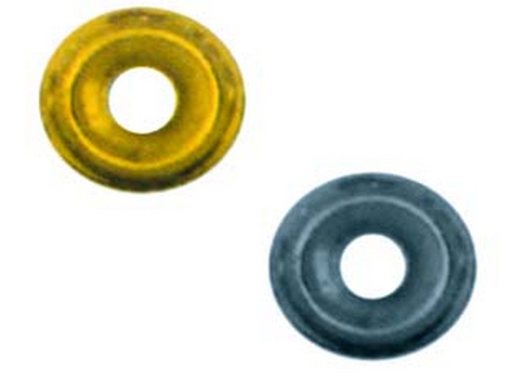 Image of 1000pz orli sottovite - ? esterno mm.14 - foro ? interno mm.5 ferrro bronzato cod:ferx.fer209656