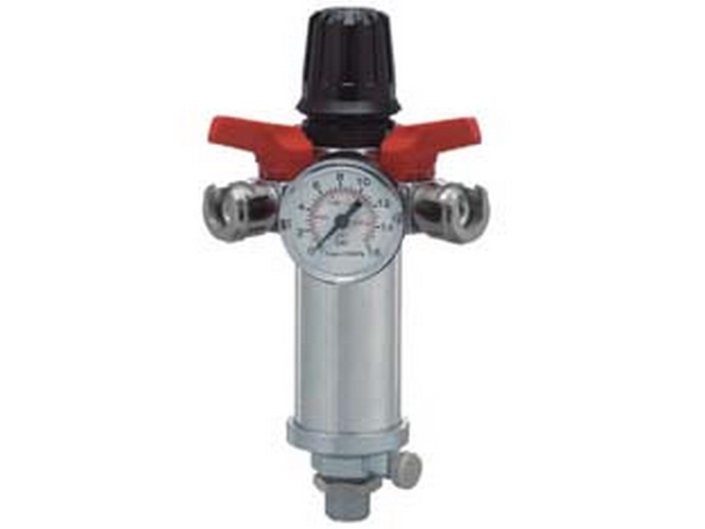 regolatore di pressione con filtro e manometro - filettatura inferiore da 3/8" art.31/a5 cod:ferx.fer221849