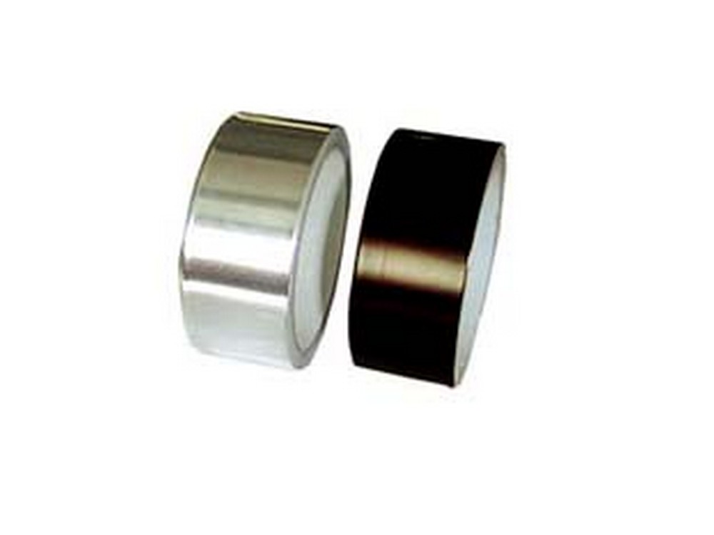 Image of 3pz nastro adesivo in alluminio per alte temperature - mm.40x9 mt. colore alluminio cod:ferx.fer223188