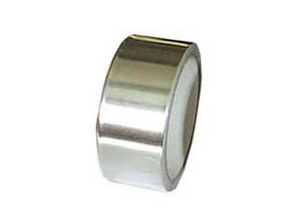 Image of 6pz nastro adesivo in alluminio alte e basse temperature - mm.50x45,7 mt. colore alluminio cod:ferx.fer224970