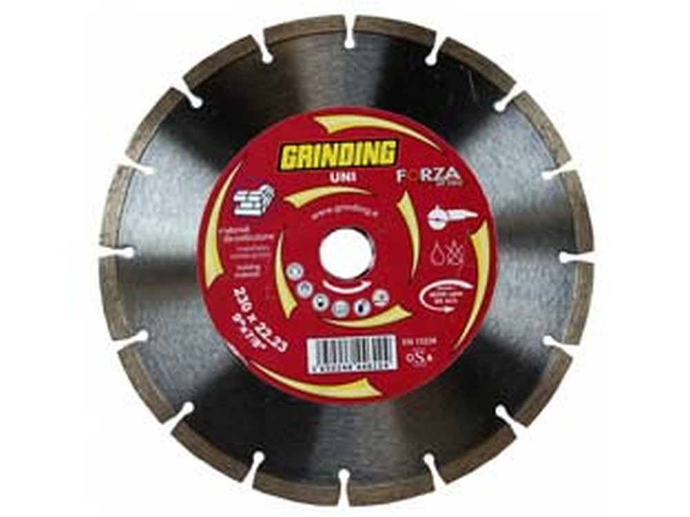 1blister dischi diamantati universali per materiali da costruzione ? mm.230 - ? mm.230x2 foro 22,2 corona a settori cod:ferx.fer227865