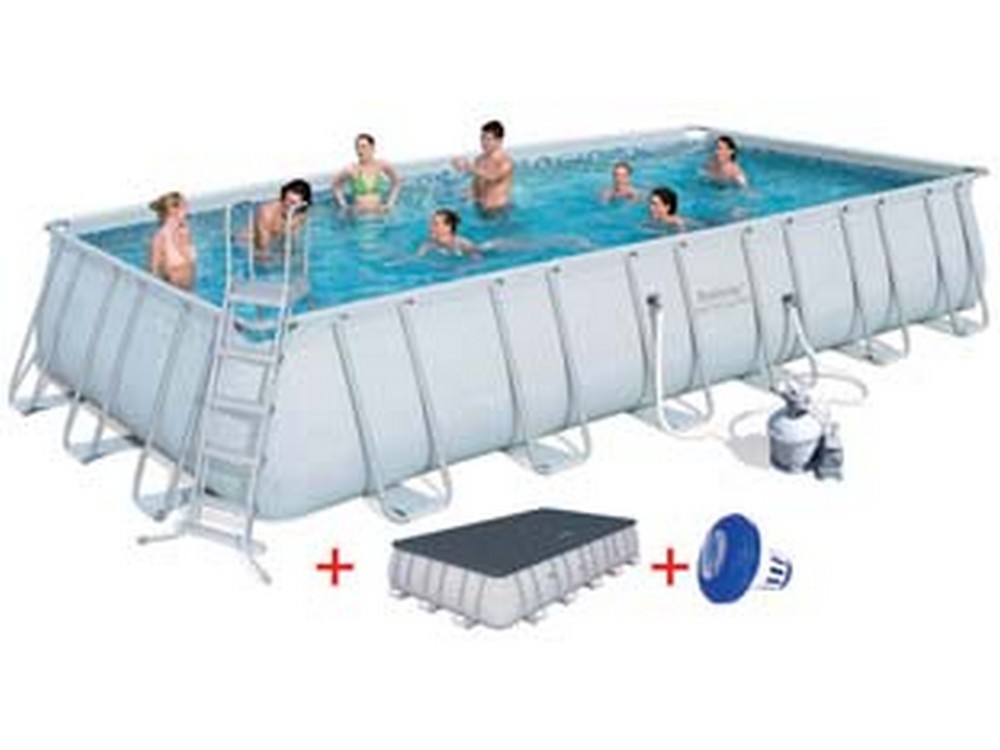 1pz piscina power steel rettangolare telaio portante cm640x274x132h. kg140,0 cod:ferx.fer245609