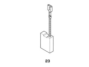 8pz spazzole a carboncino per elettroutensili modello 23 - aeg 1746 mm.5x8x16h. cod:ferx.fer246330