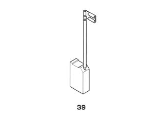 8pz spazzole a carboncino per elettroutensili modello 39 - aeg 1751 mm.6,5x12,5x20h. cod:ferx.fer246354