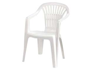 poltrona da giardino "lyra" bianca - cm.56x57x80h. - peso kg.2,75 cod:ferx.fer246781