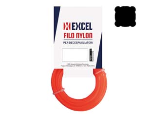 filo per decespugliatore in nylon quadro arancio - mm.3,3 in matassa da mt.100 cod:ferx.fer249676