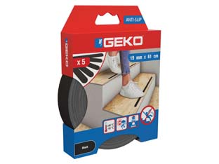 5blister nastro adesivo antisdrucciolo nero in strisce - mm.19h. strisce da cm.60 in conf. pz.5 cod:ferx.fer252744