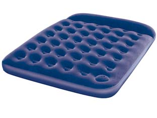 materasso gonf. floccato matrimoniale con cuscino e pompa incorporata - cm.203x152x28h. - peso kg.4,500 (art.67226) cod:ferx.fer260770